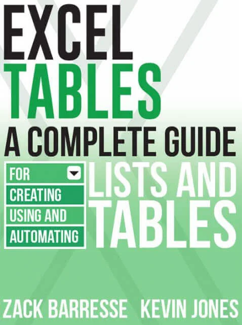 Excel Tables PDF e-Book