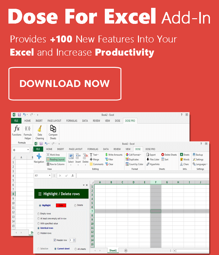 Dose for Excel